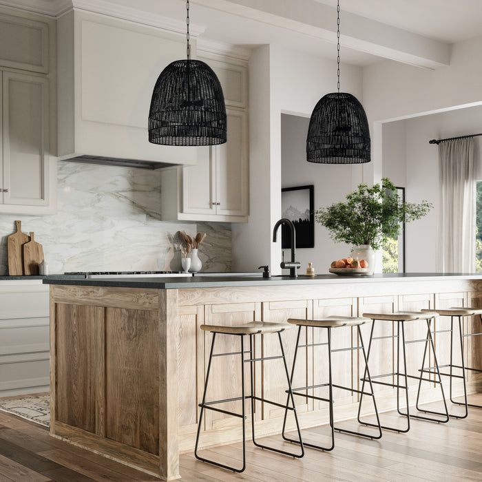 Capital Lighting 347533MB Three Light Pendant, Matte Black (4)