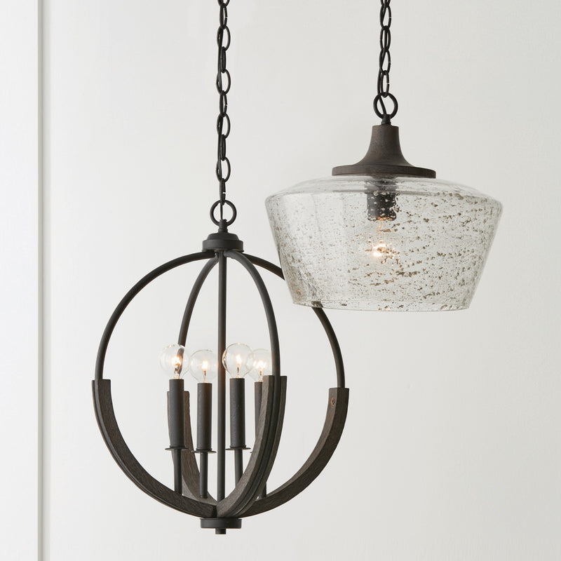 Capital Lighting 347611CK Clive One Light Pendant, Carbon Grey and Black Iron Alternate Image 2.jpg