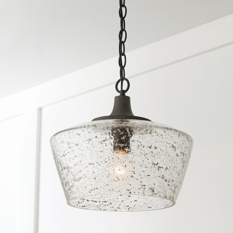 Capital Lighting 347611CK Clive One Light Pendant, Carbon Grey and Black Iron Alternate Image 4.jpg