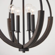 Capital Lighting 347642CK Clive Four Light Pendant, Carbon Grey and Black Iron Alternate Image 3.jpg