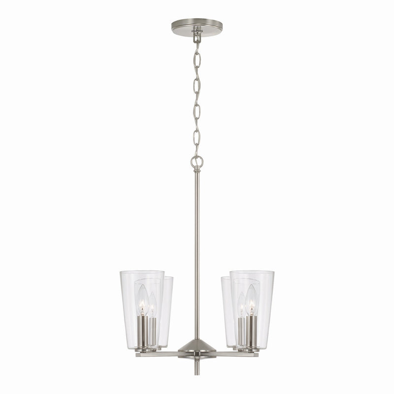 Capital Lighting 348641BN-538 Portman Four Light Pendant, Brushed Nickel Alternate Image.jpg