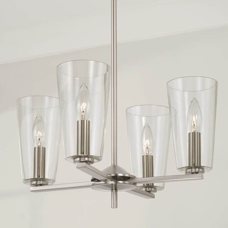 Capital Lighting 348641BN-538 Portman Four Light Pendant, Brushed Nickel Alternate Image 2.jpg