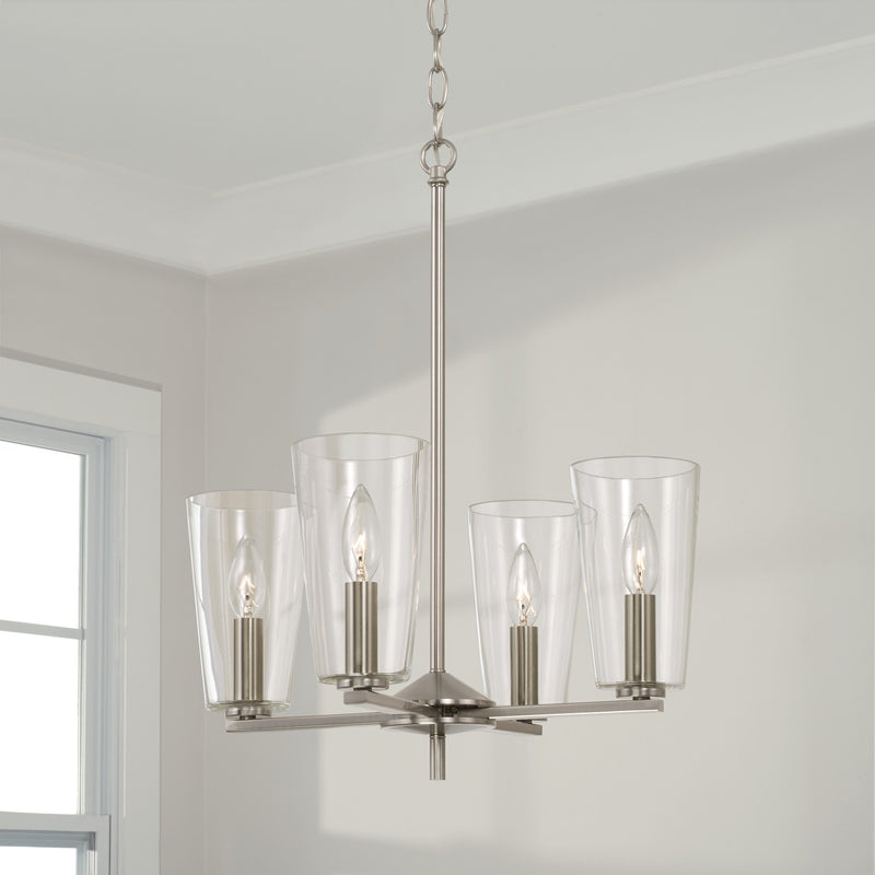 Capital Lighting 348641BN-538 Portman Four Light Pendant, Brushed Nickel Alternate Image 3.jpg