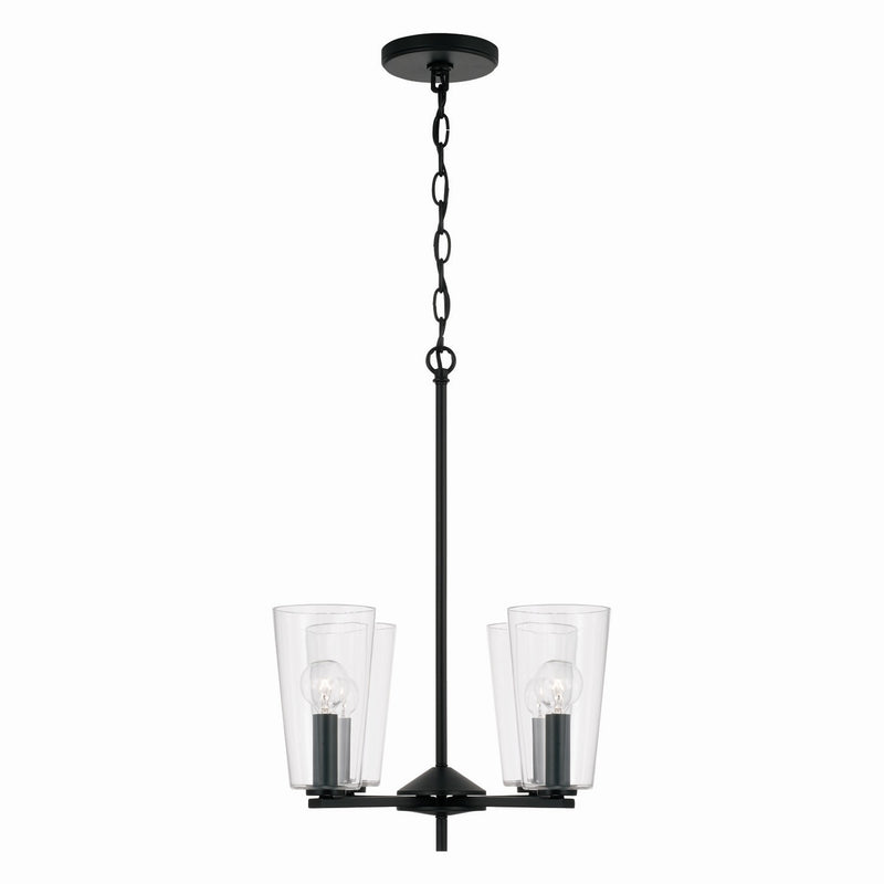 Capital Lighting 348641MB-538 Portman Four Light Pendant, Matte Black Alternate Image.jpg