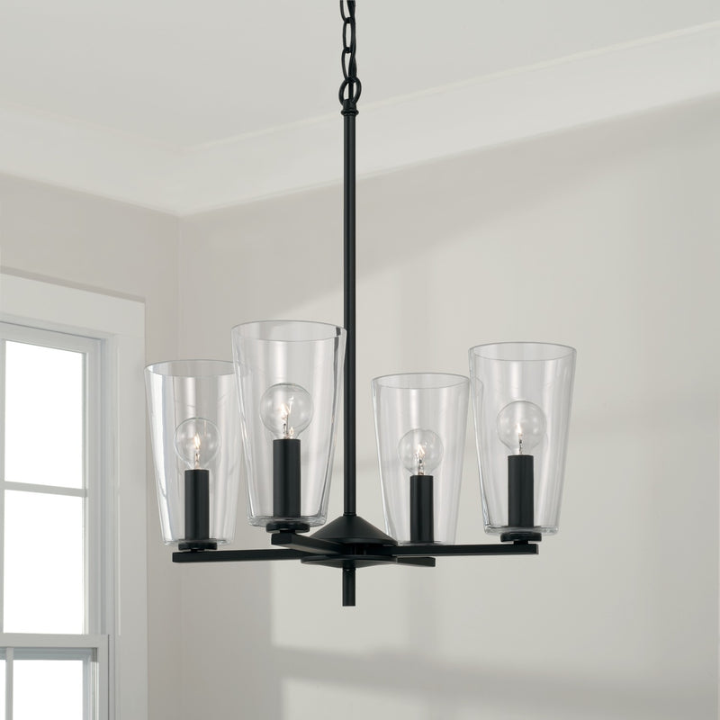 Capital Lighting 348641MB-538 Portman Four Light Pendant, Matte Black Alternate Image 3.jpg