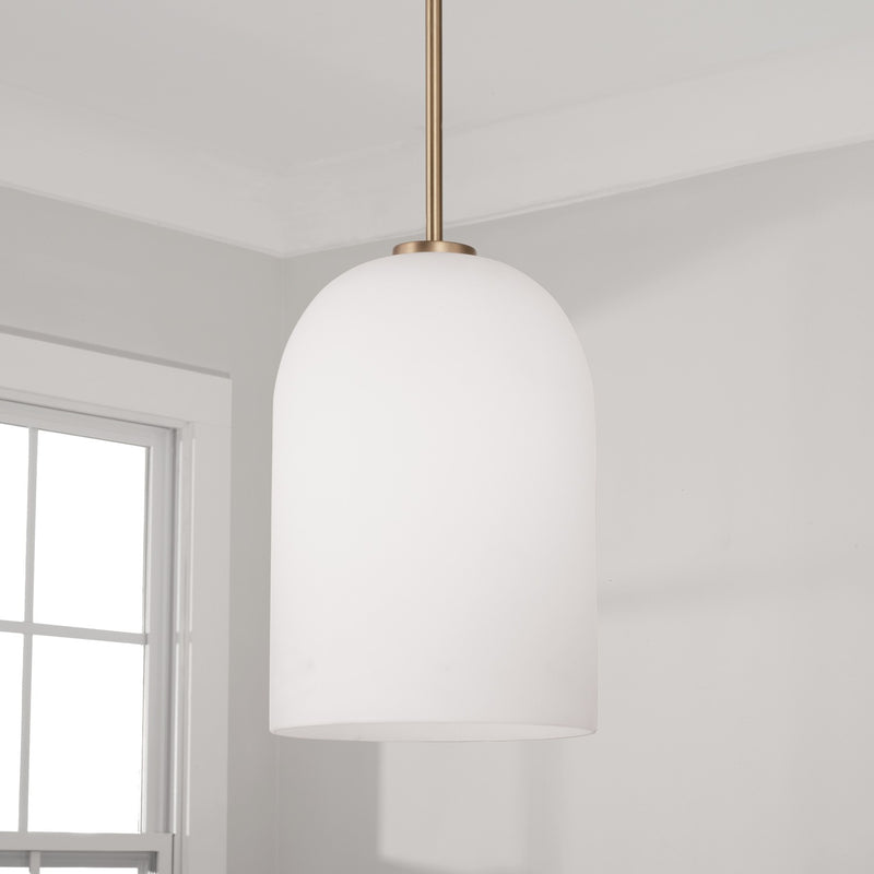 Capital Lighting 348811AD Lawson One Light Pendant, Aged Brass Alternate Image.jpg