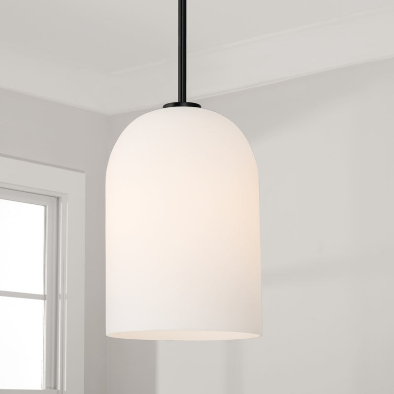 Capital Lighting 348811MB Lawson One Light Pendant, Matte Black Alternate Image.jpg