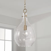 Capital Lighting 349011AD Brentwood One Light Pendant, Aged Brass Alternate Image.jpg