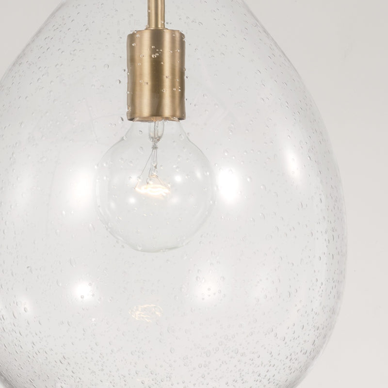 Capital Lighting 349011AD Brentwood One Light Pendant, Aged Brass Alternate Image 2.jpg