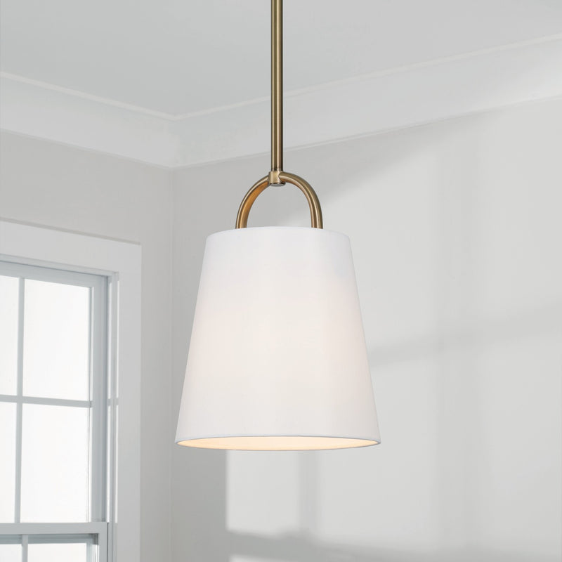Capital Lighting 349411AD Brody One Light Pendant, Aged Brass Alternate Image 2.jpg