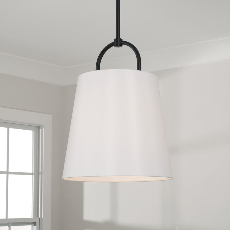 Capital Lighting 349412MB Brody One Light Pendant, Matte Black Alternate Image 2.jpg