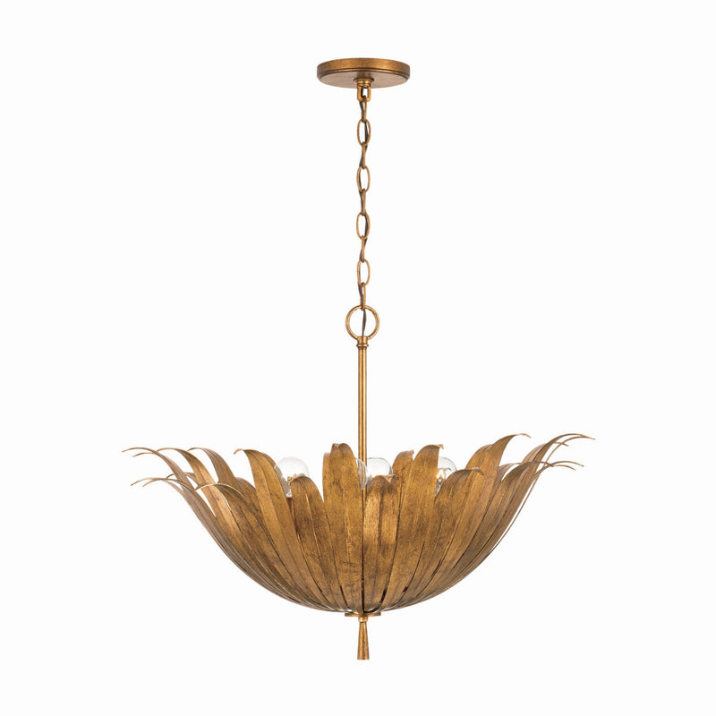 Capital Lighting 349541AG Eden Four Light Pendant, Antique Gold Alternate Image.jpg