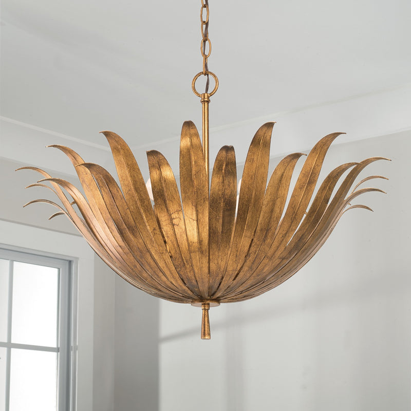 Capital Lighting 349541AG Eden Four Light Pendant, Antique Gold Alternate Image 2.jpg