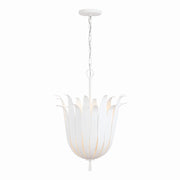Capital Lighting 349542XW Eden Four Light Pendant, Textured White Alternate Image.jpg