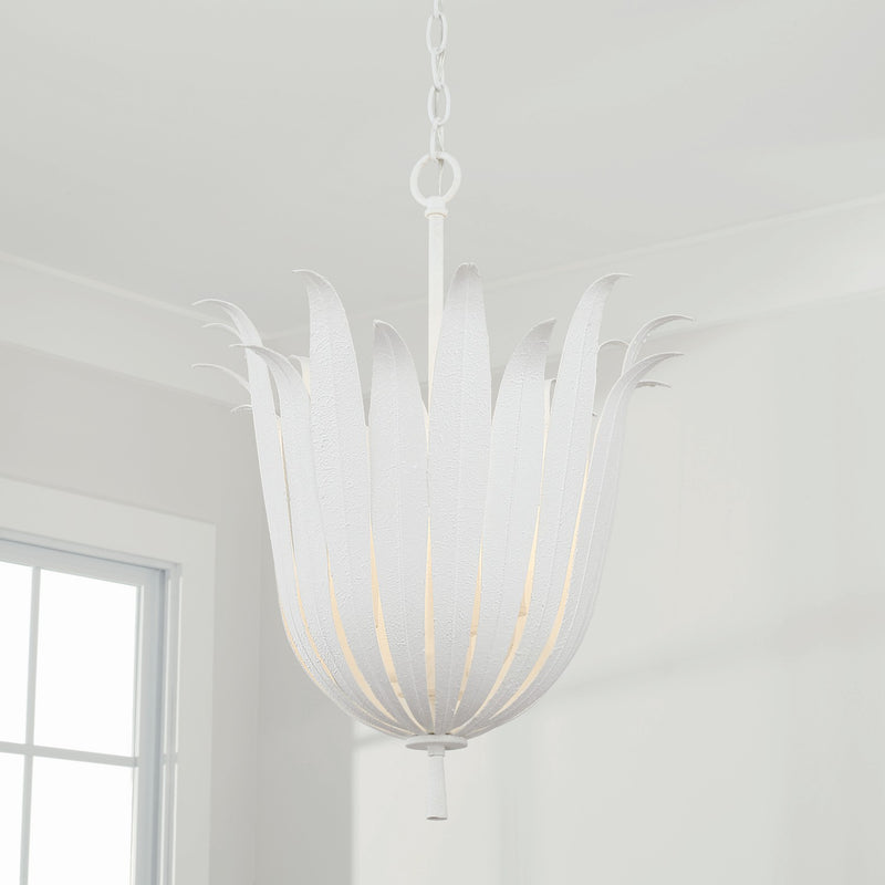 Capital Lighting 349542XW Eden Four Light Pendant, Textured White Alternate Image 2.jpg