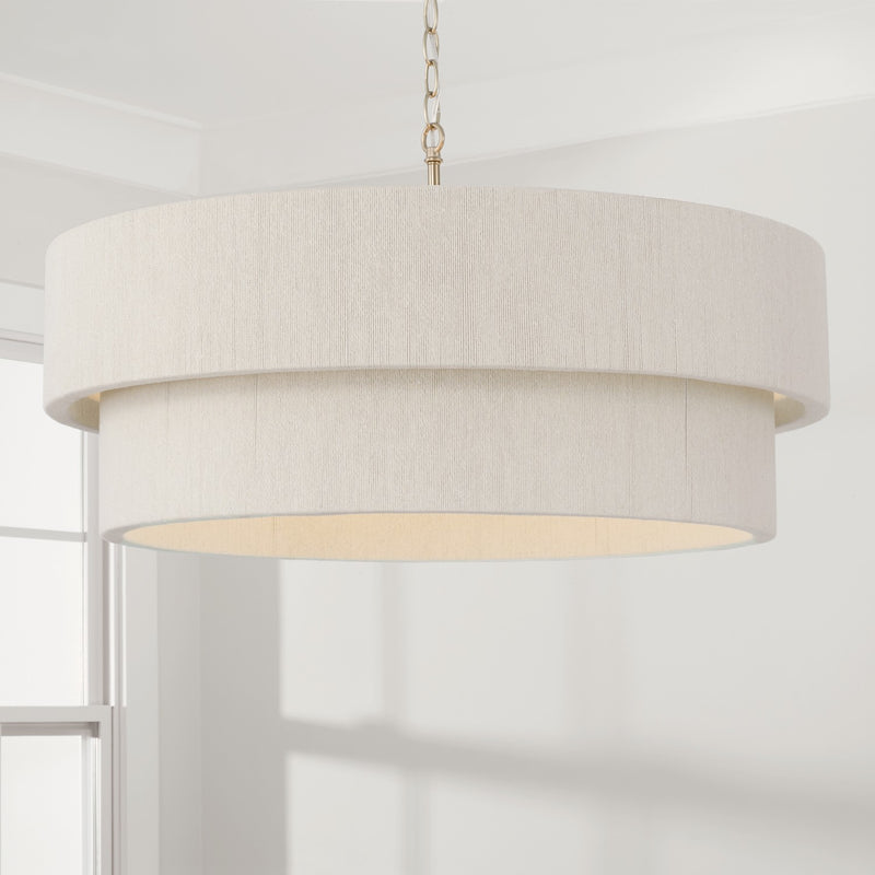 Capital Lighting 349842MA Delaney Four Light Pendant, Matte Brass Alternate Image.jpg