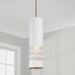 Capital Lighting 350211AW Dash One Light Pendant, Aged Brass and White Alternate Image.jpg