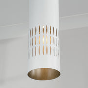 Capital Lighting 350211AW Dash One Light Pendant, Aged Brass and White Alternate Image 2.jpg