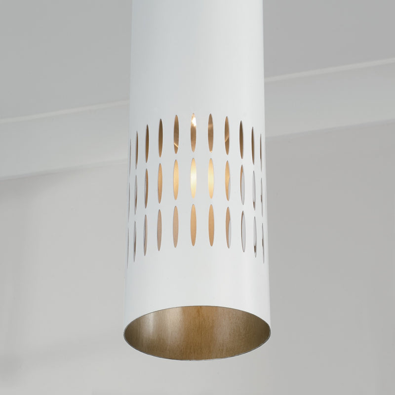 Capital Lighting 350211AW Dash One Light Pendant, Aged Brass and White Alternate Image 2.jpg