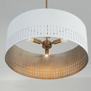 Capital Lighting 350233AW Dash Three Light Pendant, Aged Brass and White Alternate Image 4.jpg