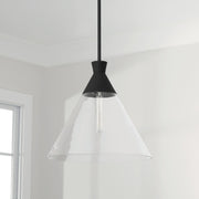 Capital Lighting 350311XK Paloma One Light Pendant, Textured Black Alternate Image.jpg