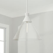 Capital Lighting 350311XW Paloma One Light Pendant, Textured White Alternate Image.jpg