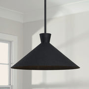 Capital Lighting 350312XK Paloma One Light Pendant, Textured Black Alternate Image.jpg