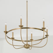 Capital Lighting 425161AD Rylann Six Light Chandelier, Aged Brass Alternate Image 3.jpg