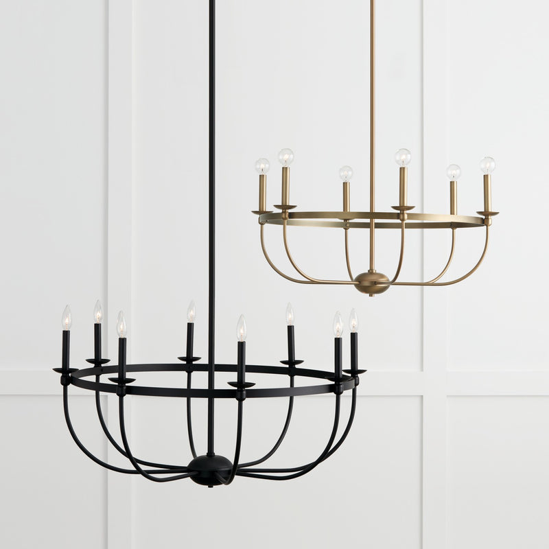 Capital Lighting 425161AD Rylann Six Light Chandelier, Aged Brass Alternate Image 4.jpg