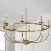 Capital Lighting 425181AD Rylann Eight Light Chandelier, Aged Brass Alternate Image 2.jpg