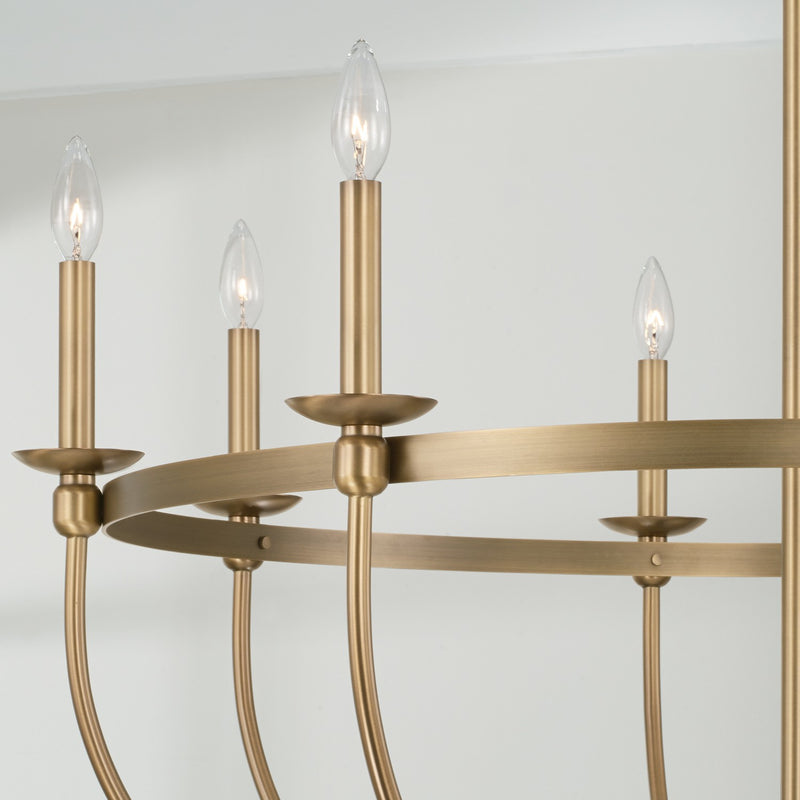 Capital Lighting 425181AD Rylann Eight Light Chandelier, Aged Brass Alternate Image 3.jpg