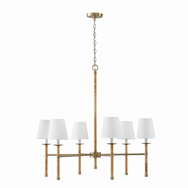 Capital Lighting 447261MA-705 Tulum Six Light Chandelier, Matte Brass Alternate Image.jpg