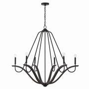 Capital Lighting 447662CK Clive Six Light Chandelier, Carbon Grey and Black Iron Alternate Image.jpg