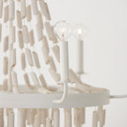 Capital Lighting 447761OW Carissa Six Light Chandelier, Organic White Alternate Image 3.jpg