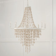 Capital Lighting 447782OW Carissa Eight Light Chandelier, Organic White Alternate Image 2.jpg