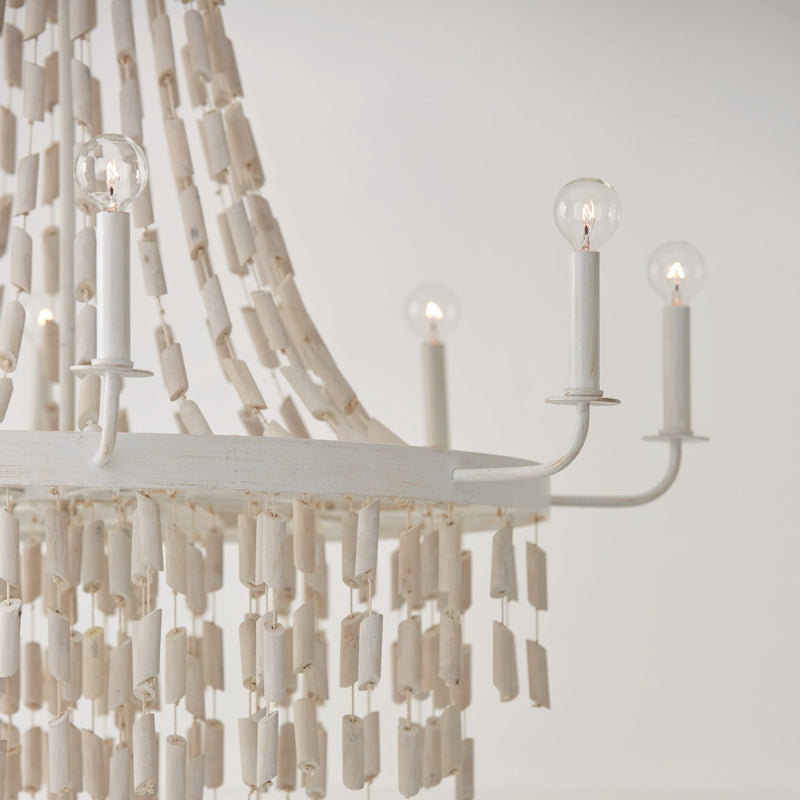 Capital Lighting 447782OW Carissa Eight Light Chandelier, Organic White Alternate Image 4.jpg