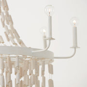 Capital Lighting 447782OW Carissa Eight Light Chandelier, Organic White Alternate Image.jpg