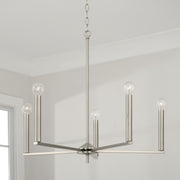 Capital Lighting 448651BN Portman Five Light Chandelier, Brushed Nickel Alternate Image 2.jpg