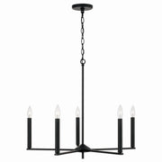 Capital Lighting 448651MB Portman Five Light Chandelier, Matte Black Alternate Image.jpg
