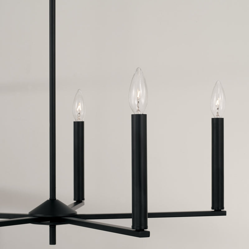 Capital Lighting 448651MB Portman Five Light Chandelier, Matte Black Alternate Image 3.jpg