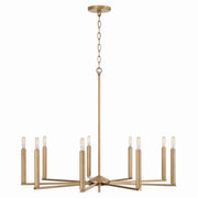 Capital Lighting 448691AD Portman Nine Light Chandelier, Aged Brass Alternate Image.jpg