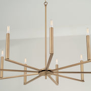 Capital Lighting 448691AD Portman Nine Light Chandelier, Aged Brass Alternate Image 2.jpg
