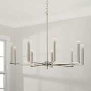 Capital Lighting 448691BN Portman Nine Light Chandelier, Brushed Nickel Alternate Image 2.jpg