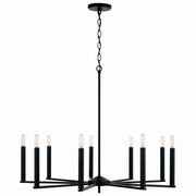 Capital Lighting 448691MB Portman Nine Light Chandelier, Matte Black Alternate Image.jpg