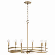 Capital Lighting 448761AD Fuller Six Light Chandelier, Aged Brass Alternate Image.jpg
