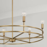 Capital Lighting 448761AD Fuller Six Light Chandelier, Aged Brass Alternate Image 3.jpg