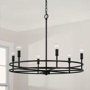Capital Lighting 448761MB Fuller Six Light Chandelier, Matte Black Alternate Image 2.jpg