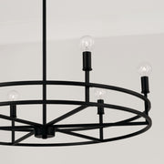 Capital Lighting 448761MB Fuller Six Light Chandelier, Matte Black Alternate Image 3.jpg