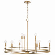 Capital Lighting 448791AD Fuller Nine Light Chandelier, Aged Brass Alternate Image.jpg