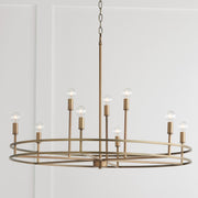 Capital Lighting 448791AD Fuller Nine Light Chandelier, Aged Brass Alternate Image 2.jpg